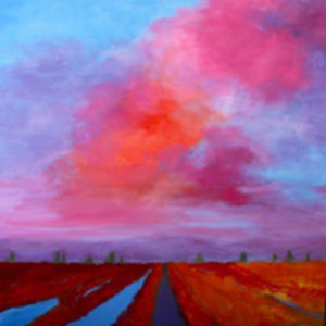 Big Sky at Livermore Winery (painting) by Stacey Gustafson