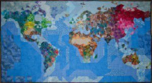 Pieces of the Puzzle from the People of the Planet (quilting) by diane Lovitt